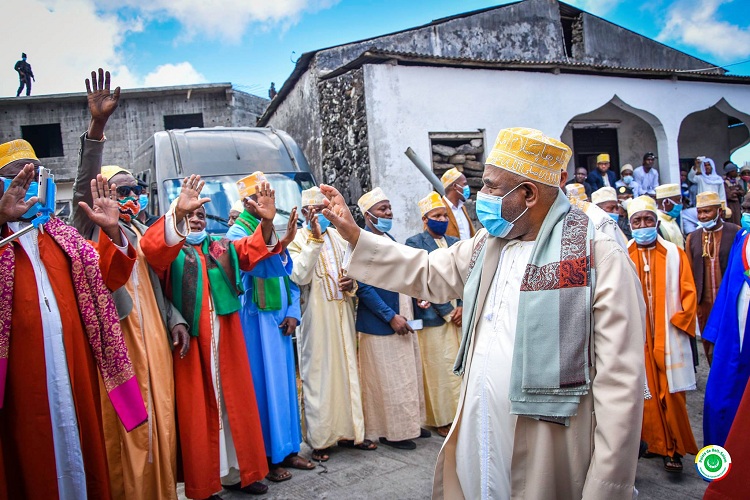 image Hué à Mbeni, Azali accueilli en grande pompe à Mnungu